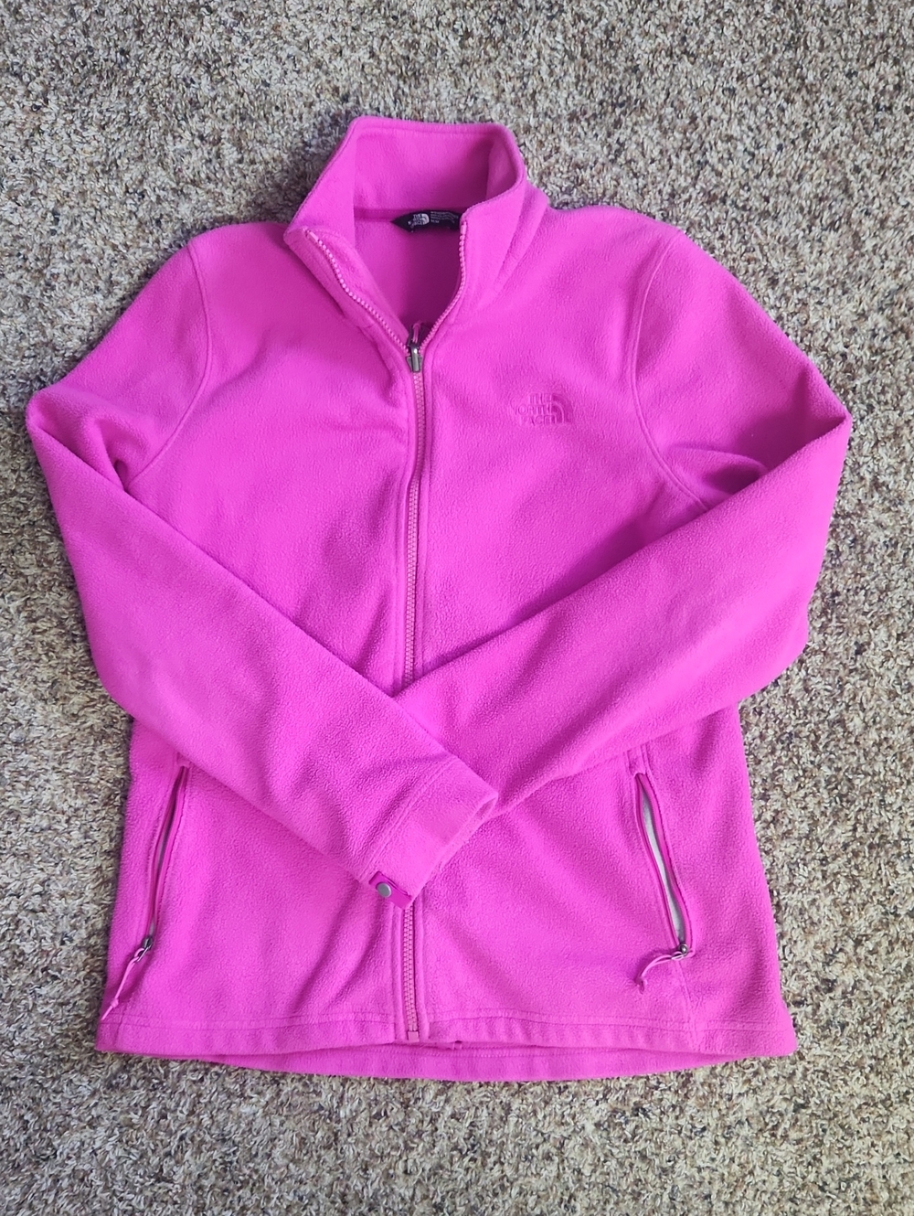 The North Face Hot Pink Full-Zip Fleece Jacket